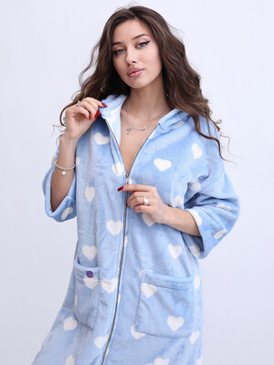 Купить Теплий халат на блискавці з капюшоном LINGERIE 170841 в Украина в Lingerie.ua - Одяг для дому та відпочинку, Фото 12