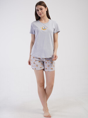 Купить Бавовняний домашній костюм з шортами VIENETTA 4101217689 в Украина в Lingerie.ua - Одяг для дому та відпочинку, Фото 2