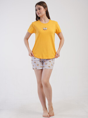 Купить Бавовняний домашній костюм з шортами VIENETTA 4101217689 в Украина в Lingerie.ua - Одяг для дому та відпочинку, Фото 3