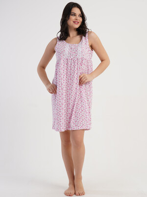 Хлопковая ночная сорочка без рукавов VIENETTA 1618880010