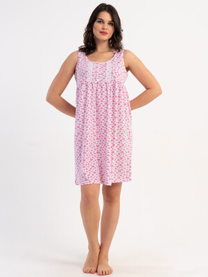 Купить Хлопковая ночная сорочка без рукавов VIENETTA 1618880010 в Украина в Lingerie.ua - Одяг для дому та відпочинку, Фото 5