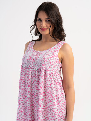 Купить Хлопковая ночная сорочка без рукавов VIENETTA 1618880010 в Украина в Lingerie.ua - Одяг для дому та відпочинку, Фото 7