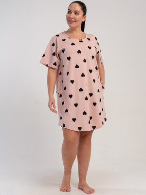 Бавовняна літня туніка великого розміру з кишенями VIENETTA 5120991549