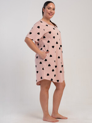 Купить Бавовняна літня туніка великого розміру з кишенями VIENETTA 5120991549 в Украина в Lingerie.ua - Одяг для дому та відпочинку, Фото 3