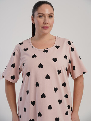 Купить Бавовняна літня туніка великого розміру з кишенями VIENETTA 5120991549 в Украина в Lingerie.ua - Одяг для дому та відпочинку, Фото 4