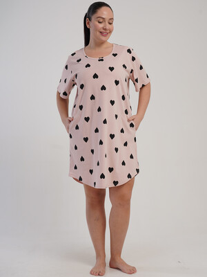 Купить Бавовняна літня туніка великого розміру з кишенями VIENETTA 5120991549 в Украина в Lingerie.ua - Одяг для дому та відпочинку, Фото 6