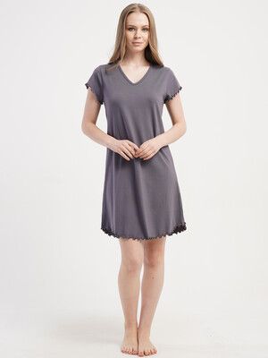 Купить Ночная сорочка из вискозы с коротким рукавом VIENETTA 6010050000 в Украина в Lingerie.ua - Одяг для дому та відпочинку, Фото 2