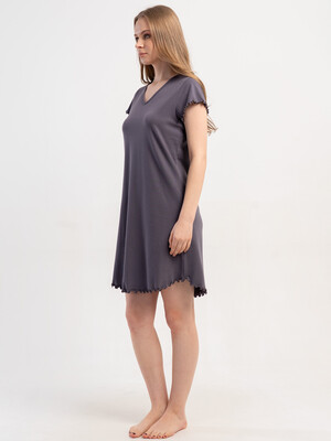 Купить Ночная сорочка из вискозы с коротким рукавом VIENETTA 6010050000 в Украина в Lingerie.ua - Одяг для дому та відпочинку, Фото 5