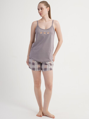 Купить Хлопковый комплект женский (майка + шорты) VIENETTA 5120567295 в Украина в Lingerie.ua - Одяг для дому та відпочинку, Фото 3