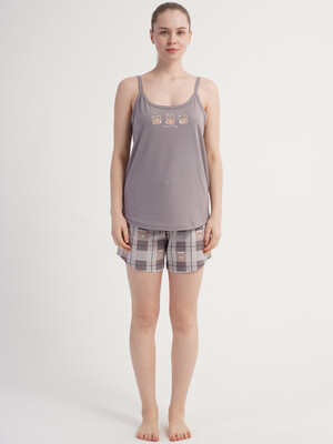 Купить Хлопковый комплект женский (майка + шорты) VIENETTA 5120567295 в Украина в Lingerie.ua - Одяг для дому та відпочинку, Фото 6