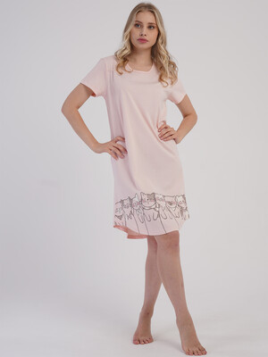 Купить Бавовняна туніка з коротким рукавом VIENETTA 6030080000 в Украина в Lingerie.ua - Одяг для дому та відпочинку, Фото 5