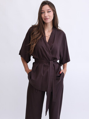 Купить Льняной костюм (кимоно + брюки) LINGERIE 170893 в Украина в Lingerie.ua - Одяг для дому та відпочинку, Фото 17