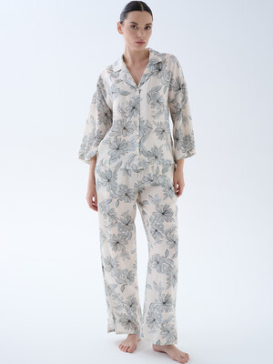 Купить Классическая пижама из модала (рубашка + брюки) HAYS 70540 в Украина