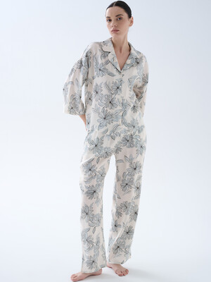 Купить Классическая пижама из модала (рубашка + брюки) HAYS 70540 в Украина в Lingerie.ua - Одяг для дому та відпочинку, Фото 2
