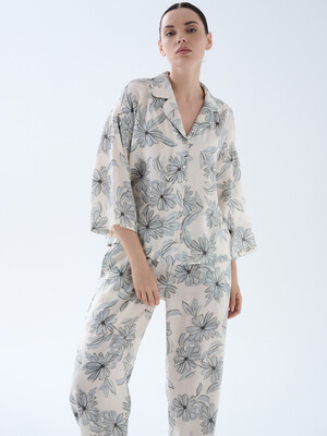Купить Классическая пижама из модала (рубашка + брюки) HAYS 70540 в Украина в Lingerie.ua - Одяг для дому та відпочинку, Фото 3