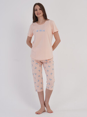 Купить Летний хлопковый костюм женский из футболки и капри VIENETTA 6051270821 в Украина