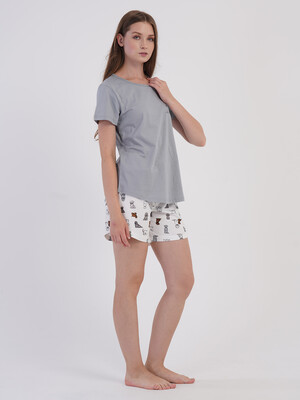 Купить Хлопковый костюм женский из майки  и шорт VIENETTA 6050811392 в Украина в Lingerie.ua - Одяг для дому та відпочинку, Фото 8