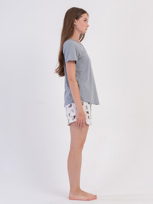 Купить Хлопковый костюм женский из майки  и шорт VIENETTA 6050811392 в Украина в Lingerie.ua - Одяг для дому та відпочинку, Фото 10