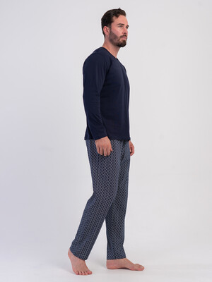 Купить Хлопковый домашний костюм с длинным рукавом VIENETTA MAN 6051700622 в Украина в Lingerie.ua - Одяг для дому та відпочинку, Фото 2