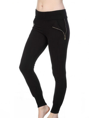 Купить Байковые леггинсы женские черные COCOON 070-1001 в Украина
