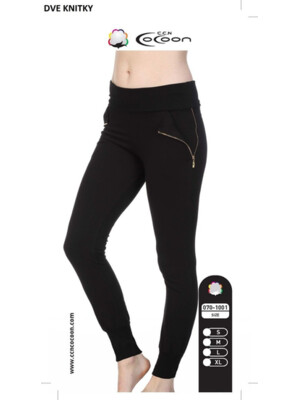 Купить Байкові легінси жіночі чорні COCOON 070-1001 в Украина в Lingerie.ua - Одяг для дому та відпочинку, Фото 3