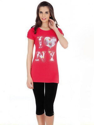 Костюм женский из туники и капри COCOON Y52115