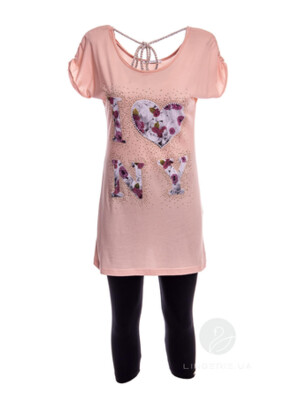 Купить Костюм женский из туники и капри COCOON Y52115 в Украина в Lingerie.ua - Одяг для дому та відпочинку, Фото 2