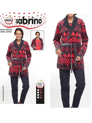 Комплект женский SABRINA 43901 из пижамы и халата