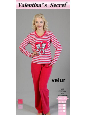 Купить Комплект велюровий жіночий (Піжама) VALENTINA SECRET 41442 в Украина