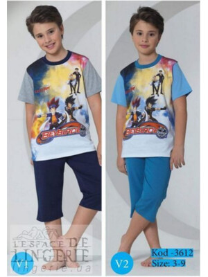 Комплект для мальчиков из футболки и капри BEYBLADE 3612