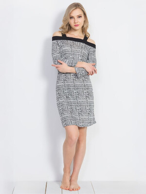 Трикотажная туника с открытыми плечами VIENETTA 8101110367