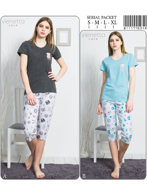 Хлопковый комплект с бриджами VIENETTA 8111770349