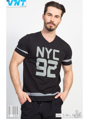 Купить Бавовняна чоловіча футболка з коротким рукавом VNT D330 в Украина в Lingerie.ua - Одяг для дому та відпочинку, Фото 3