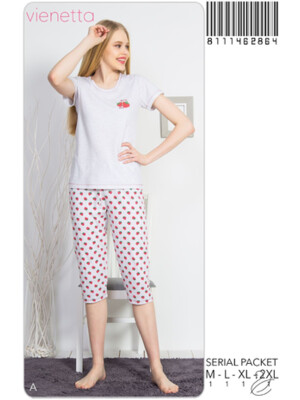 Хлопковый комплект с бриджами VIENETTA 8111462864