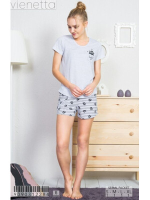 Купить Хлопковый комплект с шортами VIENETTA 9090312284 в Украина в Lingerie.ua - Одяг для дому та відпочинку, Фото 2