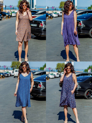 Купить Сарафан летний с ярким принтом LINGERIE 170018-С в Украина в Lingerie.ua - Одяг для дому та відпочинку, Фото 2