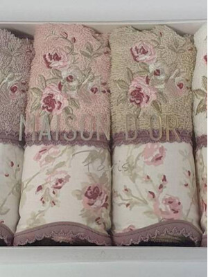 НАБОР бамбуковых полотенец  MAISON D`OR Lady Roses