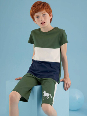 Купить Хлопковый подростковый комплект с шортами ZEY ZEY 8357 в Украина