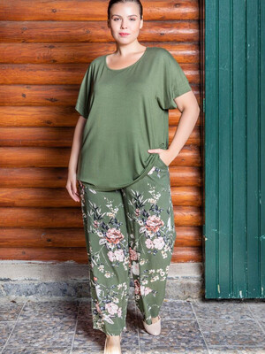 Купить Комплект COCOON J8-8012 футболка вискоза брюки штапель в Украина в Lingerie.ua - Одяг для дому та відпочинку, Фото 2