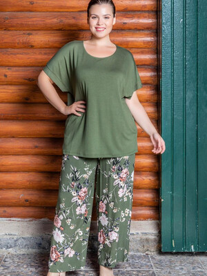 Купить Комплект COCOON J8-8012 футболка вискоза брюки штапель в Украина в Lingerie.ua - Одяг для дому та відпочинку, Фото 4