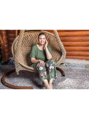 Купить Комплект COCOON J8-8012 футболка вискоза брюки штапель в Украина в Lingerie.ua - Одяг для дому та відпочинку, Фото 7