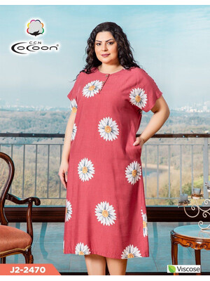 Купить Платье летнее с крупными ромашками COCOON J2-2470 в Украина в Lingerie.ua - Одяг для дому та відпочинку, Фото 2