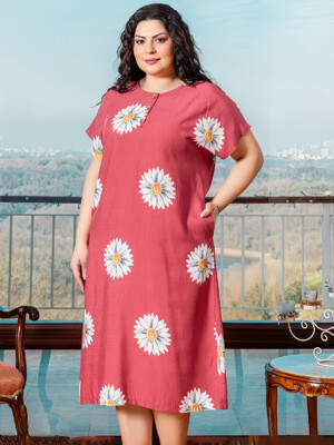 Купить Платье летнее с крупными ромашками COCOON J2-2470 в Украина в Lingerie.ua - Одяг для дому та відпочинку, Фото 4