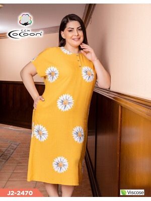 Купить Платье летнее с крупными ромашками COCOON J2-2470 в Украина в Lingerie.ua - Одяг для дому та відпочинку, Фото 6