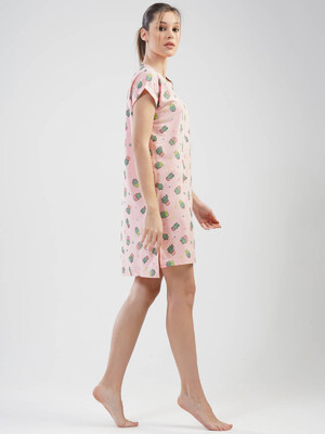 Купить Бавовняна нічна сорочка з принтом VIENETTA 1101755157 в Украина в Lingerie.ua - Одяг для дому та відпочинку, Фото 2