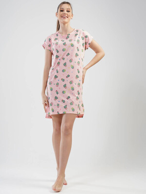 Купить Бавовняна нічна сорочка з принтом VIENETTA 1101755157 в Украина в Lingerie.ua - Одяг для дому та відпочинку, Фото 4