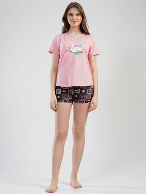 Купить Хлопковый комплект с шортами VIENETTA 1120460055 в Украина в Lingerie.ua - Одяг для дому та відпочинку, Фото 5