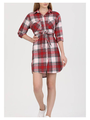 Купить Халат-рубашка JEN 02402 на пуговицах фланель в Украина в Lingerie.ua - Одяг для дому та відпочинку, Фото 2