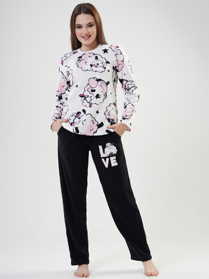 Купить Флисовый домашний костюм женский VIENETTA 2030500218 в Украина в Lingerie.ua - Одяг для дому та відпочинку, Фото 3