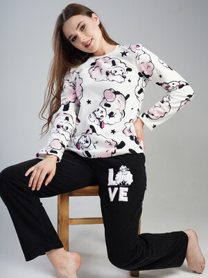 Купить Флисовый домашний костюм женский VIENETTA 2030500218 в Украина в Lingerie.ua - Одяг для дому та відпочинку, Фото 4